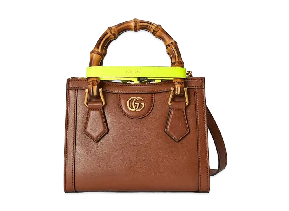 GUCCI Diana Mini Tote Bag "Brown"