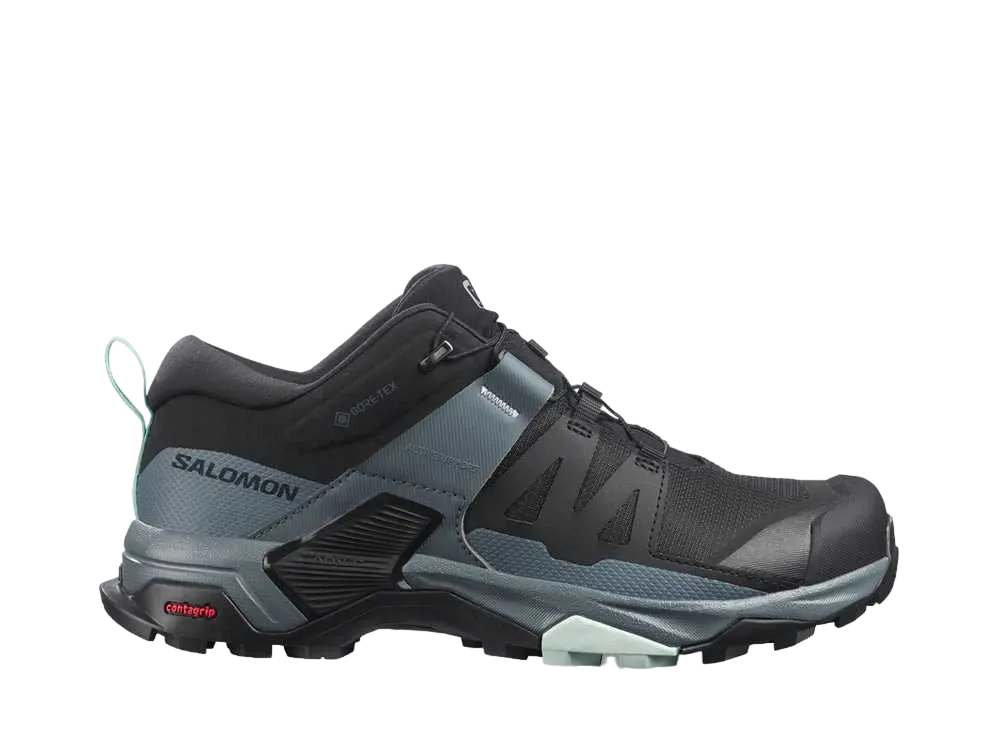 Salomon Women's X Ultra 4 GORE-TEX "Black/Stormy Weather/Opal Blue"