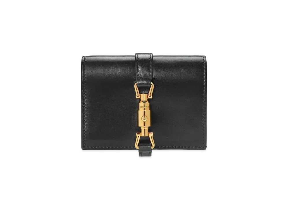 GUCCI Jackie 1961 Card Case Wallet "Black"