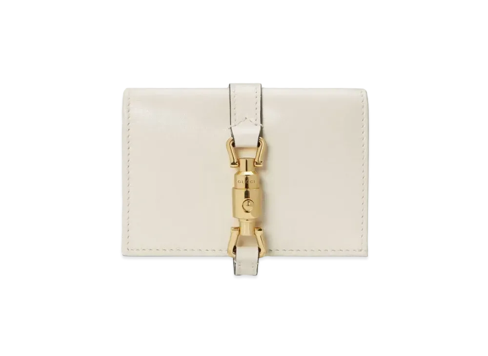 GUCCI Jackie 1961 Card Case Wallet "White"