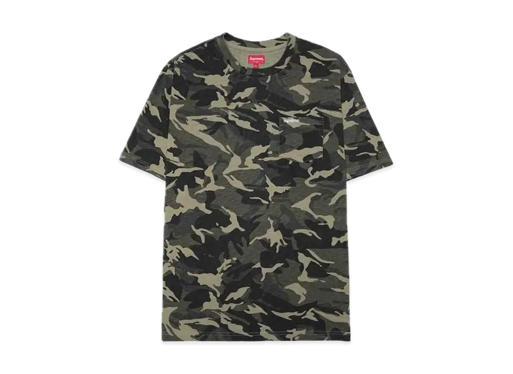 supreme 23ss S/S Pocket Tee Olive Camo