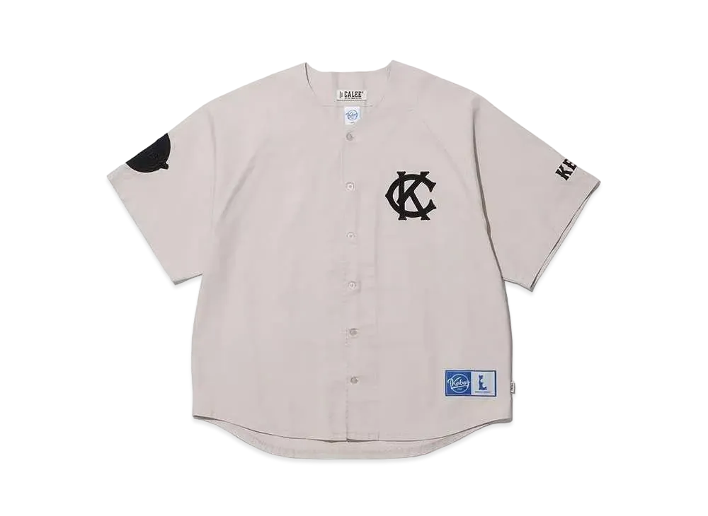 KEBOZ x CALEE Baseball Shirt "Ivory"