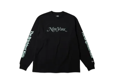 NEW ERA New York Magazine Long Sleeve Oversized Cotton T-shirt "Black"