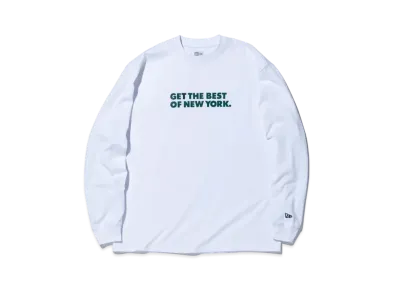 NEW ERA New York Magazine Long Sleeve Oversized Cotton T-shirt Best "White"