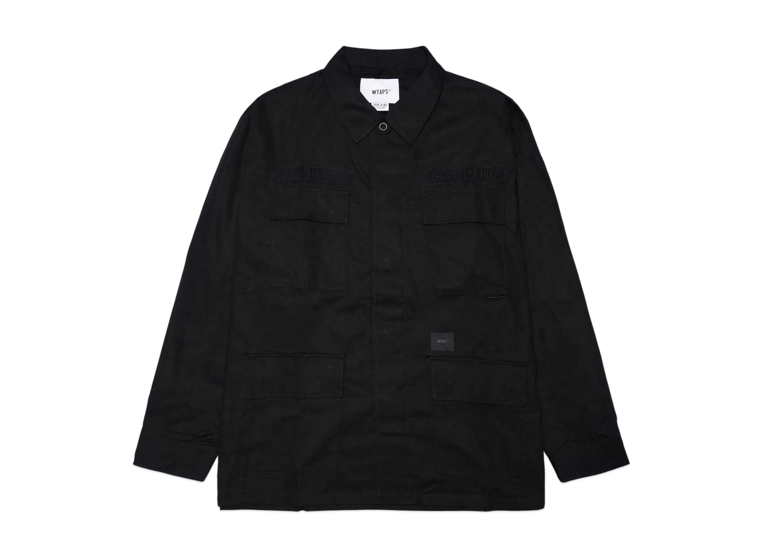 ダブルタップス ジャングル 02 / LS / コットン. ポプリン "ブラック"