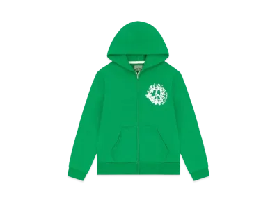 DENIM TEARS Denim University Zip Hoodie "Green"