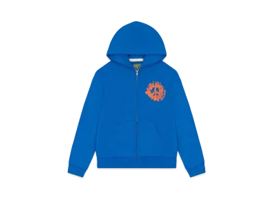DENIM TEARS Denim University Zip Hoodie "Royal Blue"
