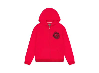 DENIM TEARS Denim University Zip Hoodie "Red"