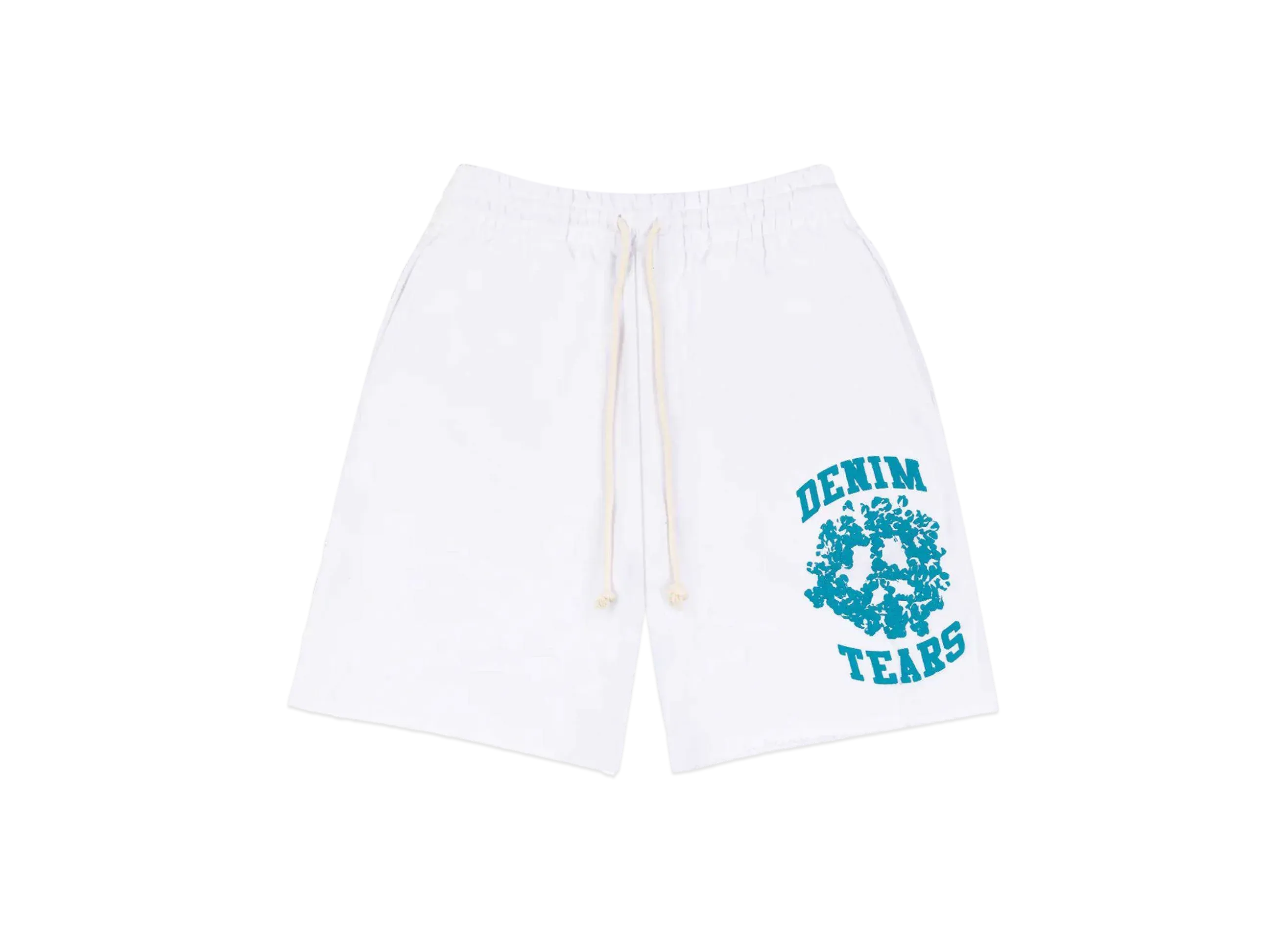 DENIM TEARS Denim University Sweat Shorts "White"