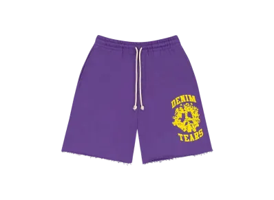 DENIM TEARS Denim University Sweat Shorts "Purple"