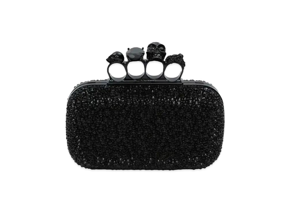 Alexander McQUEEN Knuckle Clutch With Chain "Brack"