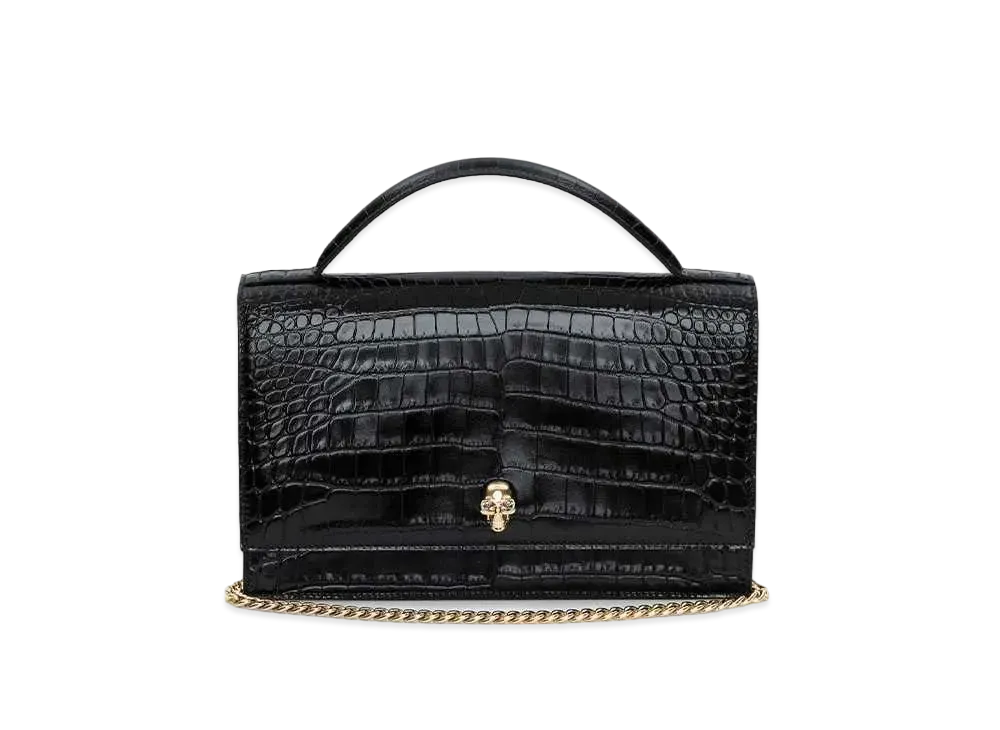 Alexander McQUEEN Top Handle Skull Bag "Brack"