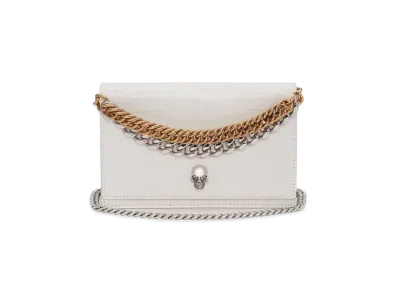 Alexander McQUEEN Small Skull Bag With Chain "Ivory"