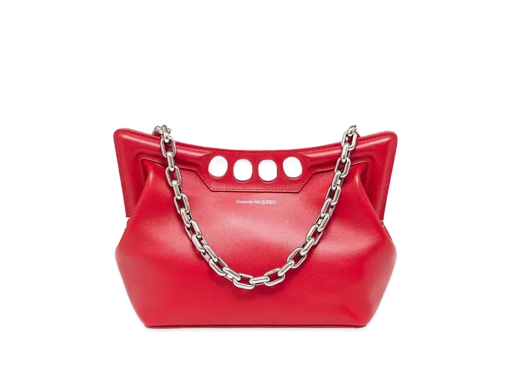 Alexander McQUEEN Peak Bag Small "Welsh Red"