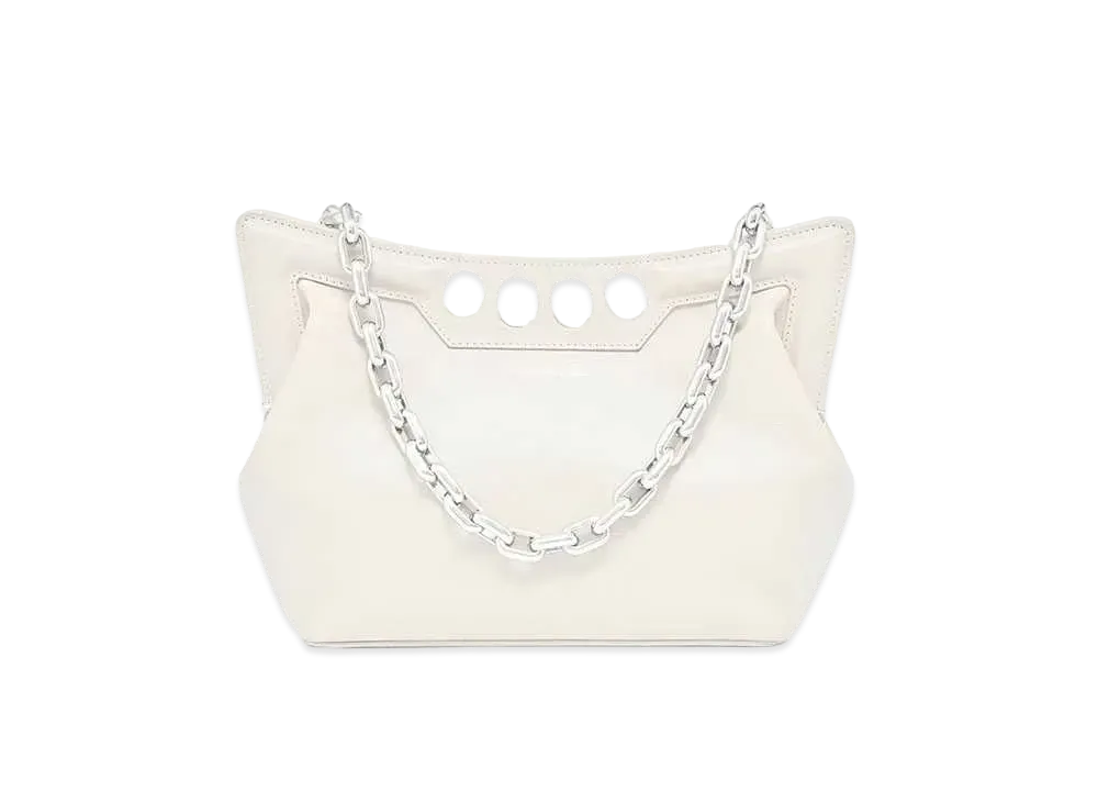 Alexander McQUEEN Peak Bag Small "Soft Ivory"