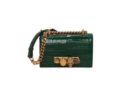 Alexander McQUEEN Mini Jeweled Satchel "Emerald"
