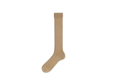 AMI PARIS Mercerized Cotton Socks "Sand"