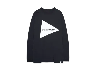 and wander and wander logo LS T "BLACK"