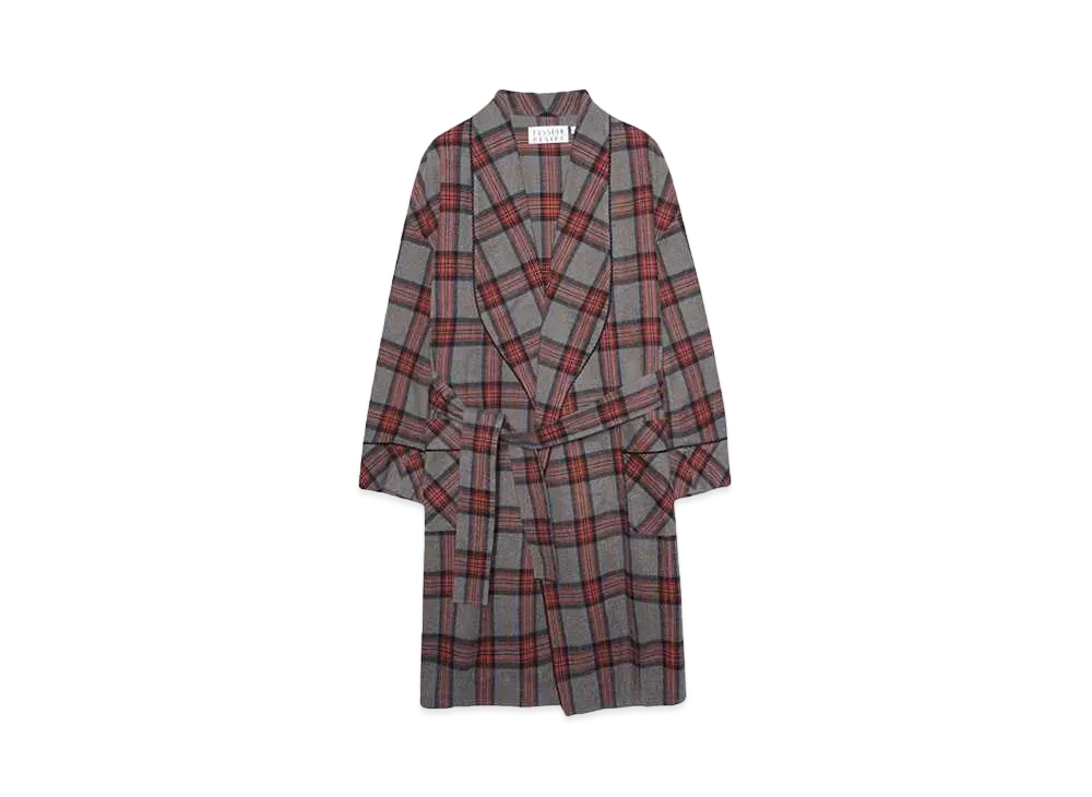 el conductorH FLANNEL CHECK GOWN "RED"