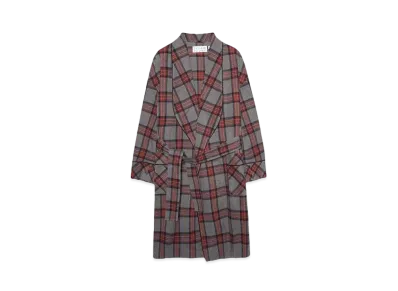 el conductorH FLANNEL CHECK GOWN "RED"