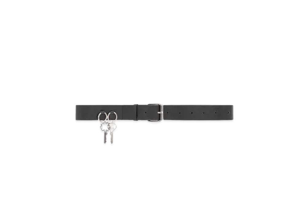 1017 ALYX 9SM Leather Belt With Key Charms "Black"