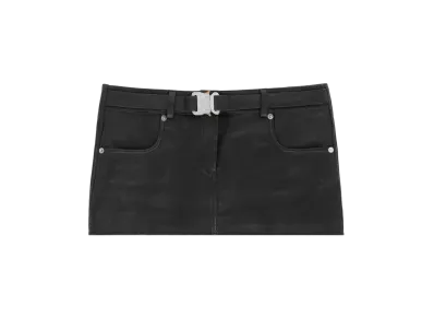1017 ALYX 9SM Leather Buckle Mini Skirt "Black"