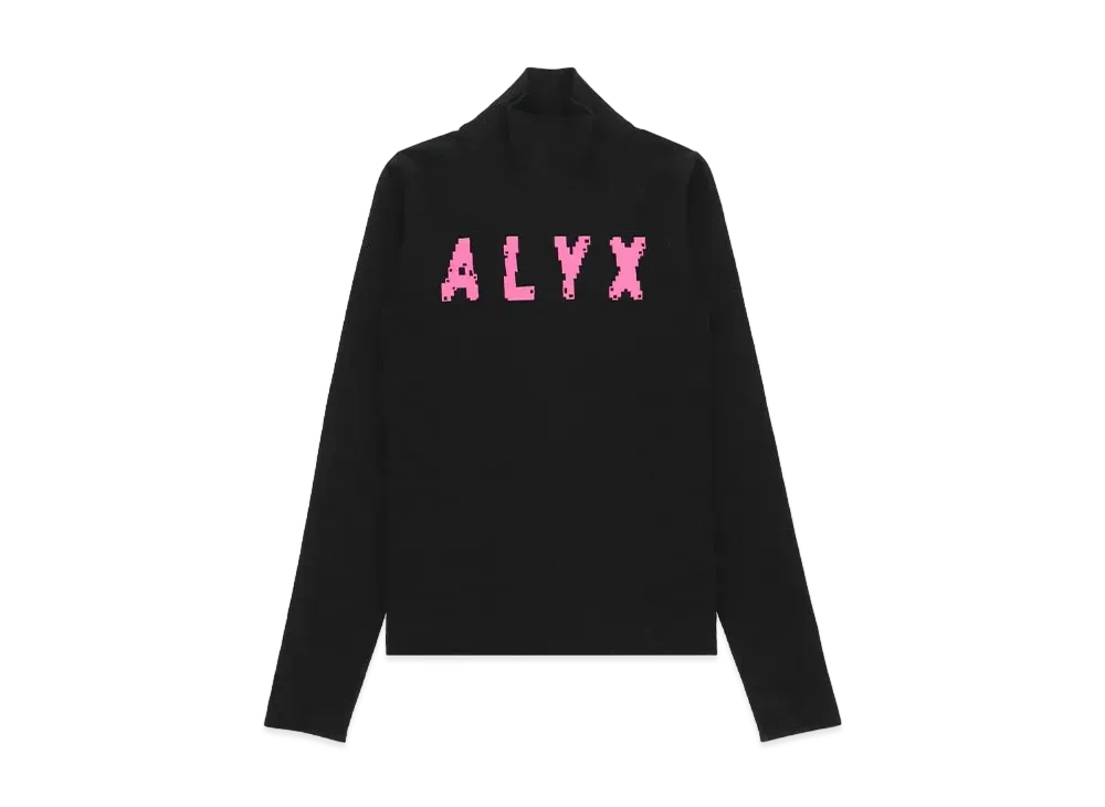 1017 ALYX 9SM Intarsia Logo Turtleneck "Black"