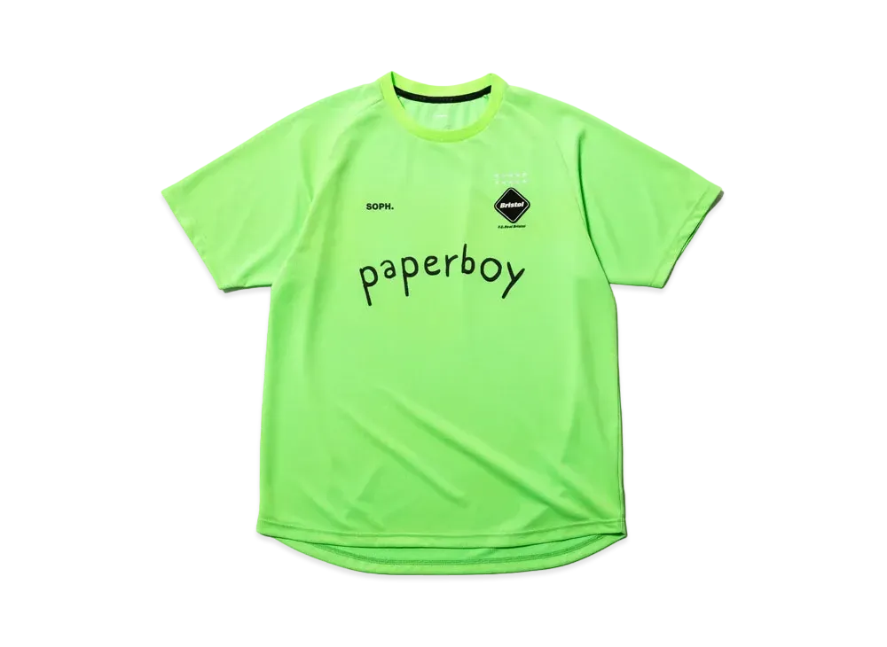 F.C.Real Bristol x paperboy 'FOOTBALL PACK' Short Sleeve Pre Match Top "Green"