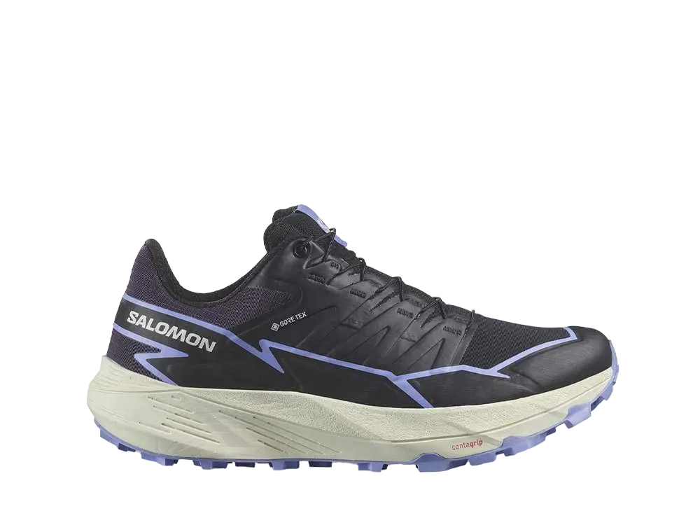 サロモン ウィメンズ サンダークロス ゴアテックス "ブラック/ナイトシェード/ハイドランジア"
