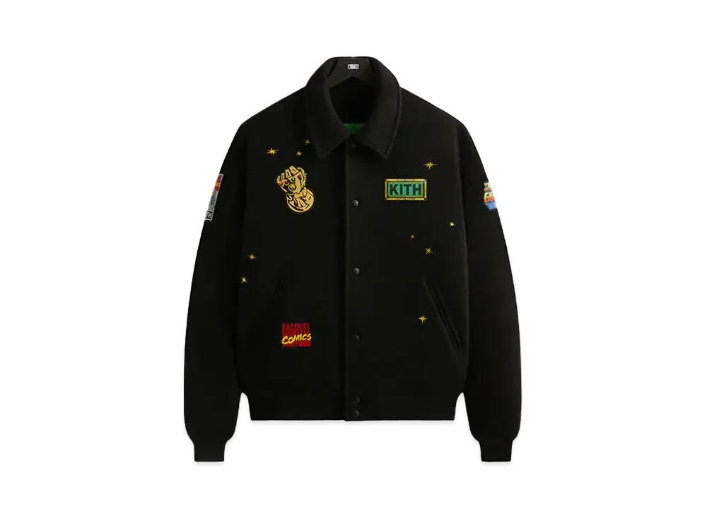 KITH x MARVEL Universe Varsity Jacket "Green"