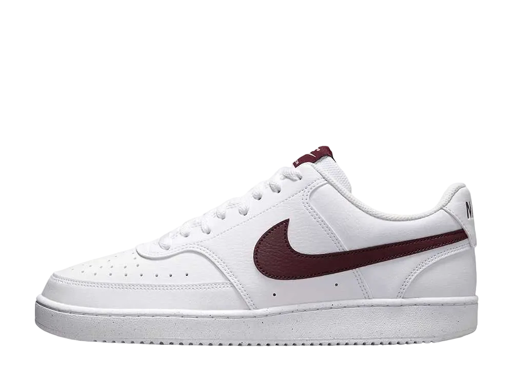 Nike Court Vision Low Next Nature "White/Burgundy Crush"