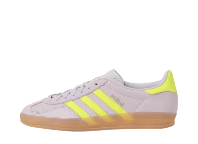 adidas Women's Gazelle Indoor "Silver Dawn/Solar Yellow/Gum Three"