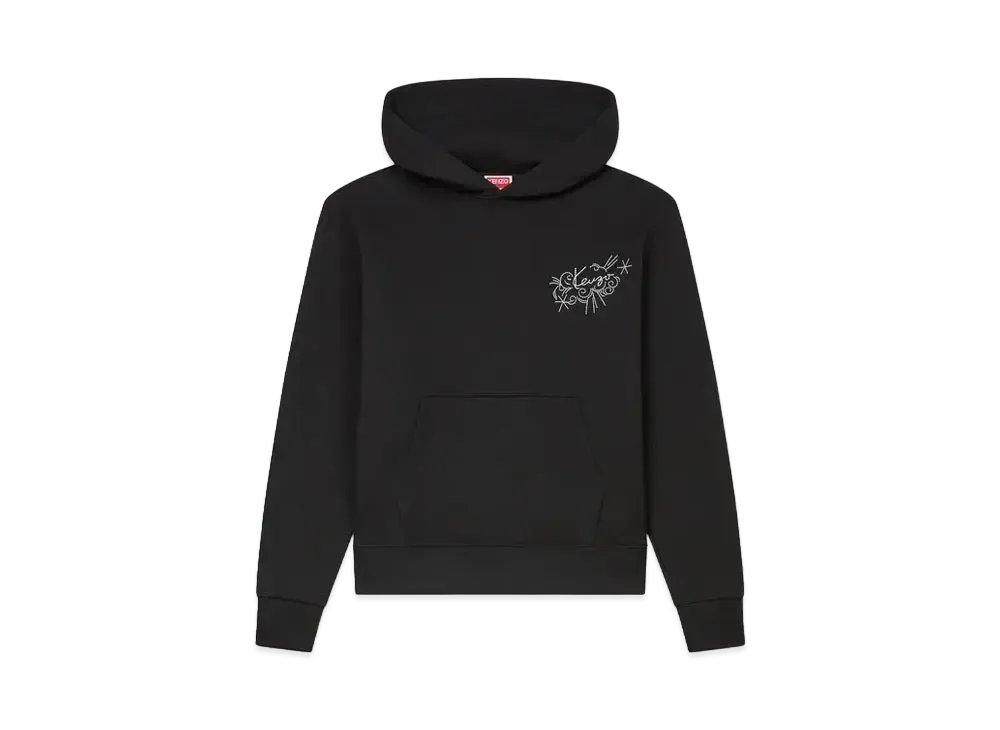 KENZO 'Star Tiger' Embroidery Hoodie "Black"