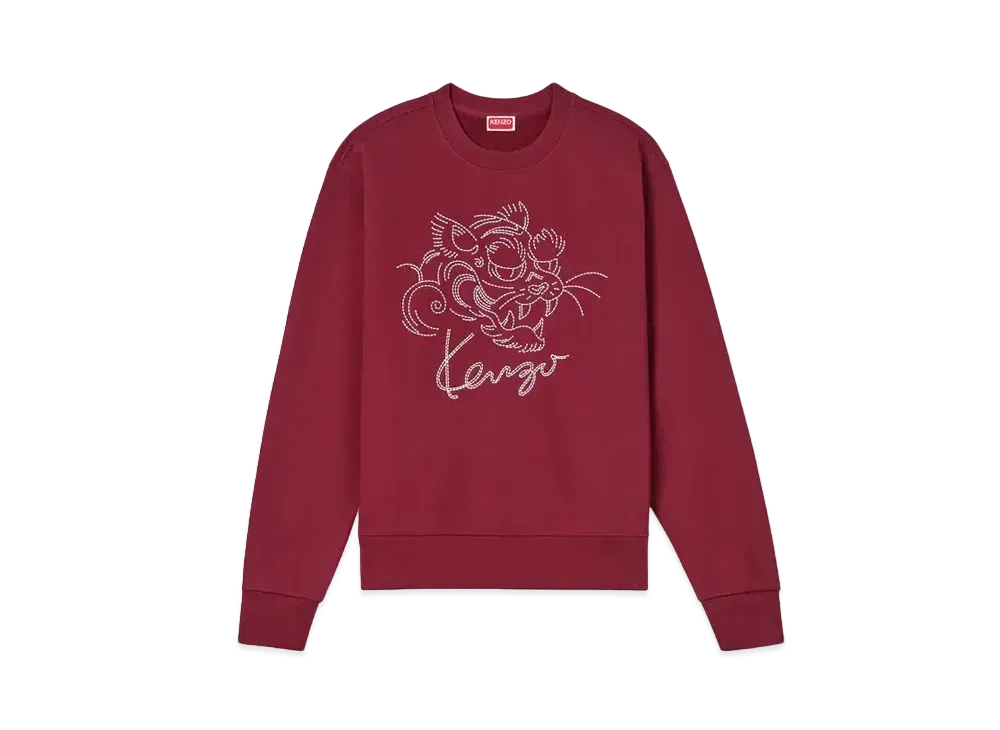 KENZO 'Star Tiger' Embroidery Sweat "Bordeaux"