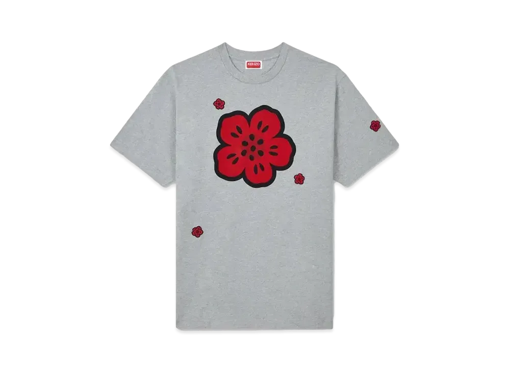 KENZO 'BOKE FLOWER' Embroidery T-shirt "Pale Grey"
