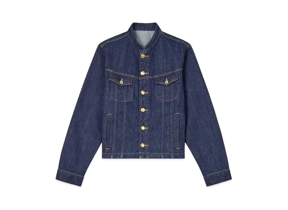 KENZO School Boy Jacket in Japanese Denim "Rinse Blue Denim"