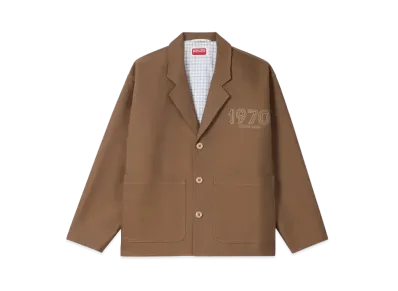 KENZO 'Archive 1970' Embroidery Workwear Jacket "Tabac"