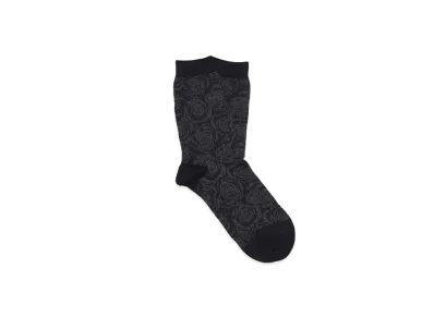 LAD MUSICIAN SOCKS ROSE "BLACK x CHARCOAL"