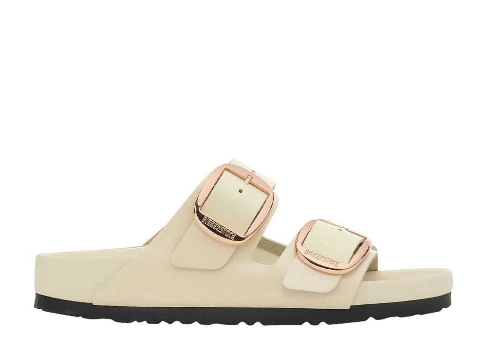 BIRKENSTOCK Arizona Big Buckle "High Shine Ecru"