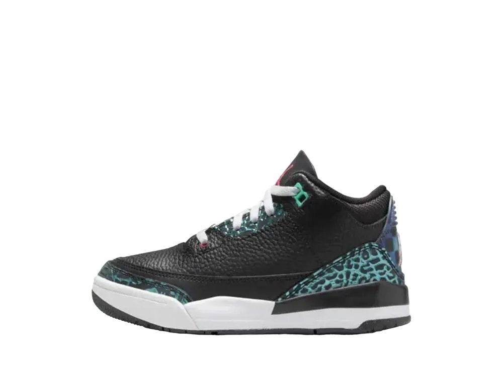 Nike PS Air Jordan 3 Retro "Black and Hyper Jade"