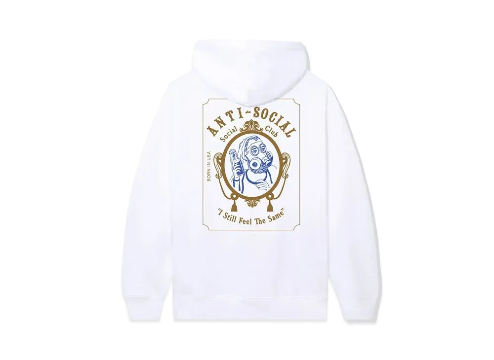 ANTI SOCIAL SOCIAL CLUB Zig-Zag Hoodie "White"