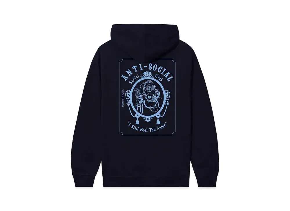 ANTI SOCIAL SOCIAL CLUB Zig-Zag Hoodie "Navy"