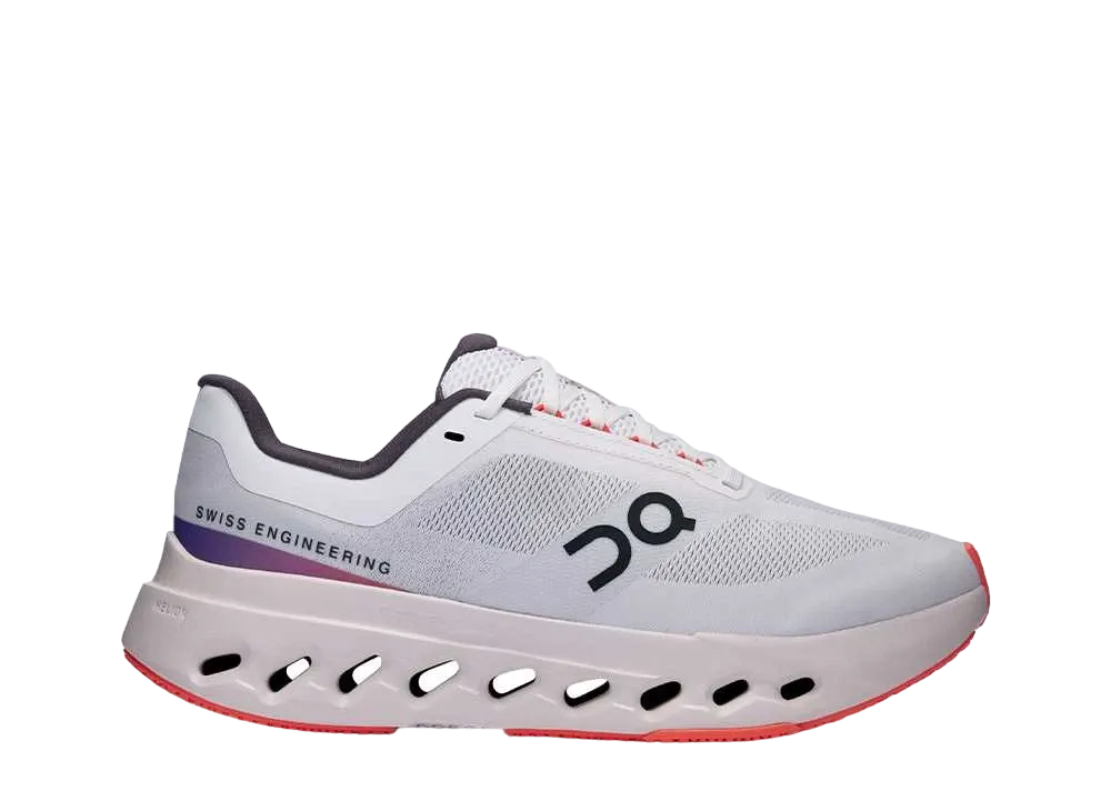 On Women's Cloudsurfer Next "White/Flame"