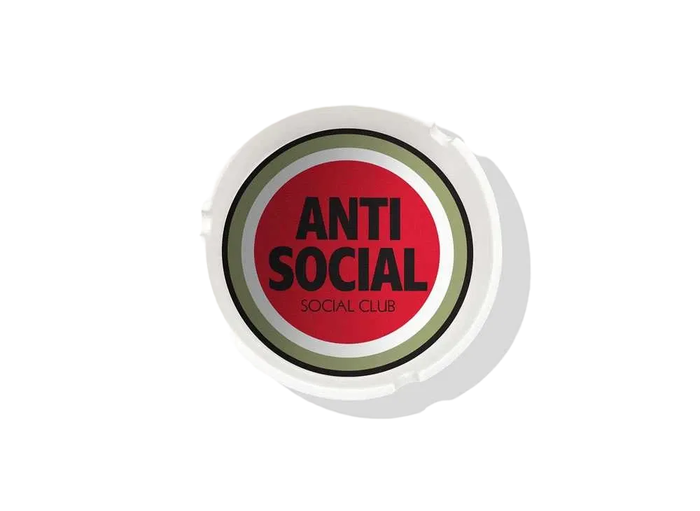 ANTI SOCIAL SOCIAL CLUB Bullseye Ashtray "White"