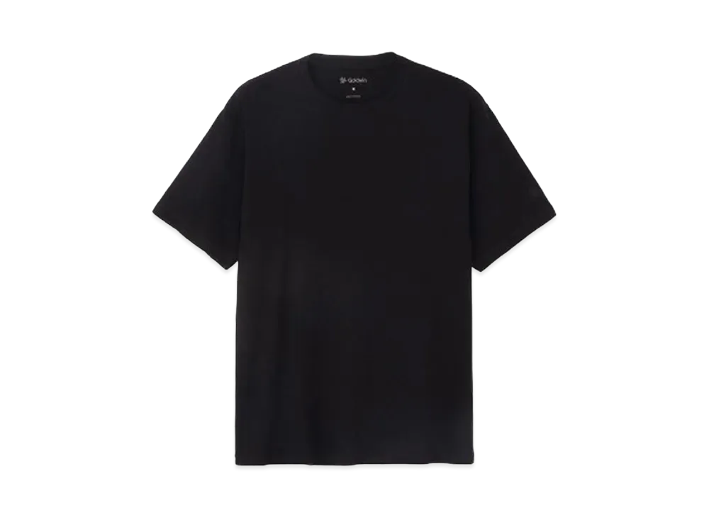 Goldwin Cotton Covered Yarn Smooth T-shirt (Unisex) "Black"