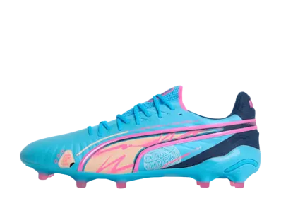 Puma King Ultimate Volume Up FG/AG "Luminous Blue/Poison Pink/Blazing Blue"