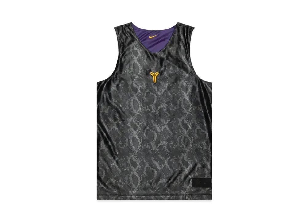 Nike Kobe Men's Dri-FIT Standard Issue Reversible Basketball Jersey "Black/Field Purple/Amarillo"
