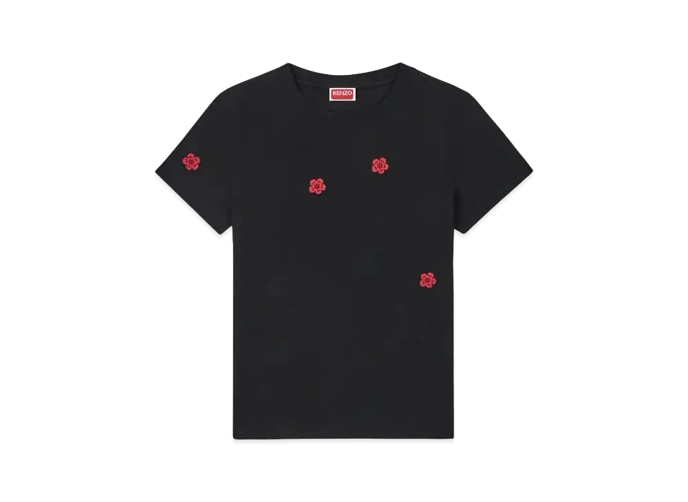 KENZO 'BOKE FLOWER' Classic Embroidery T-shirt "Black"