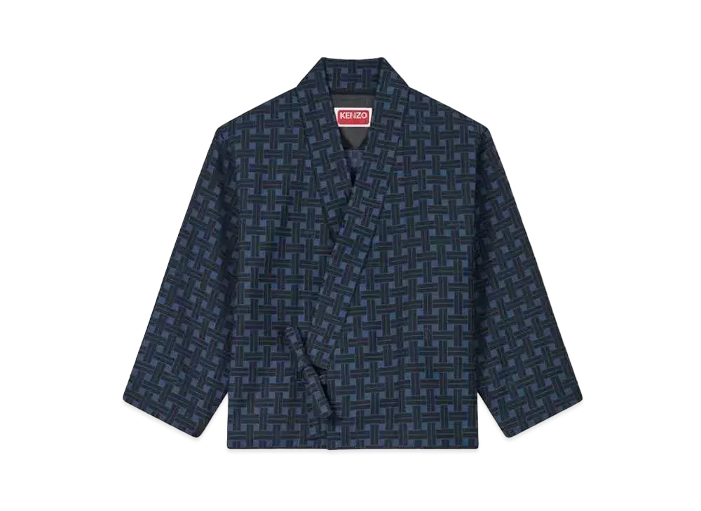 KENZO 'WEAVE' KIMONO "Midnight Blue"