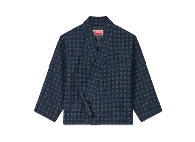 KENZO 'WEAVE' KIMONO "Midnight Blue"